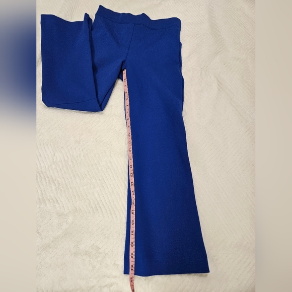 SPANX PETITE Royal Blue Perfect Ponte Kick Flare Pants - Picture 6 of 10